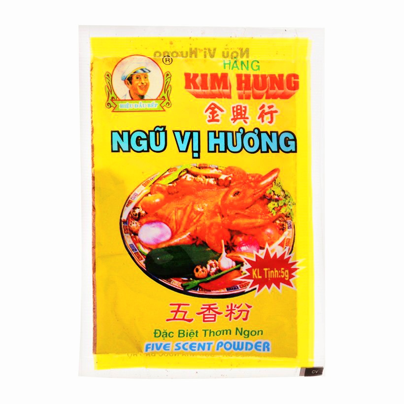 Bột Gia Vị Ngũ Vị Hương Kim Hưng Hộp Nhựa  gói 5g  Hộp 100 Gói